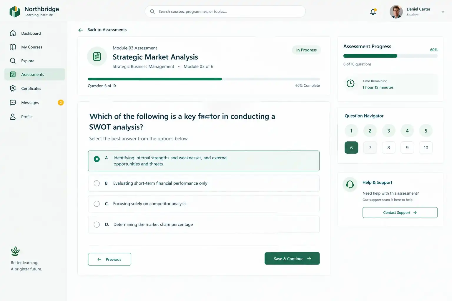Northbridge Learning Institute project screenshot 5