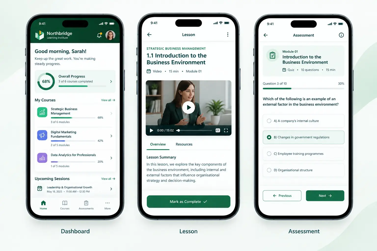 Northbridge Learning Institute project screenshot 11