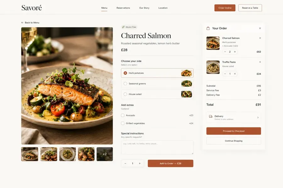 Savoré project screenshot 3